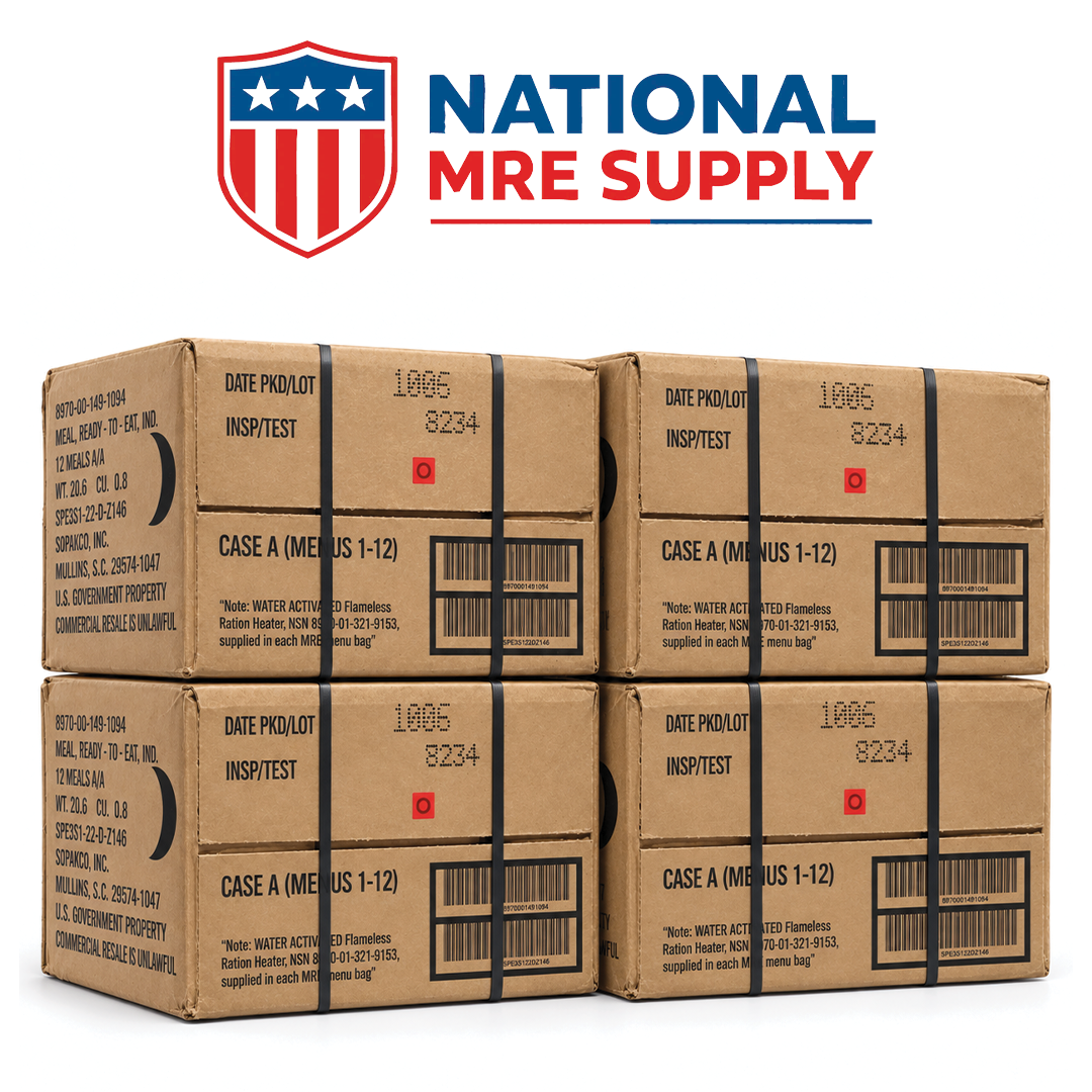 Military MREs — Singles, Cases, Bundles & Pallets