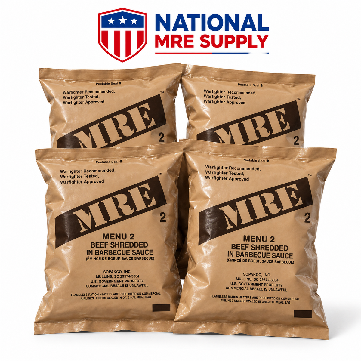 Military MREs — Singles, Cases, Bundles & Pallets