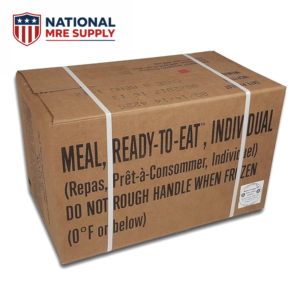 Military MRE Case B with 12 ready-to-eat meals
