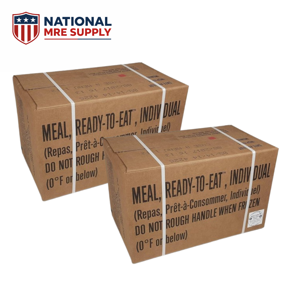 1 Month Supply — 3 Cases / 36 Meals from National MRE Supply