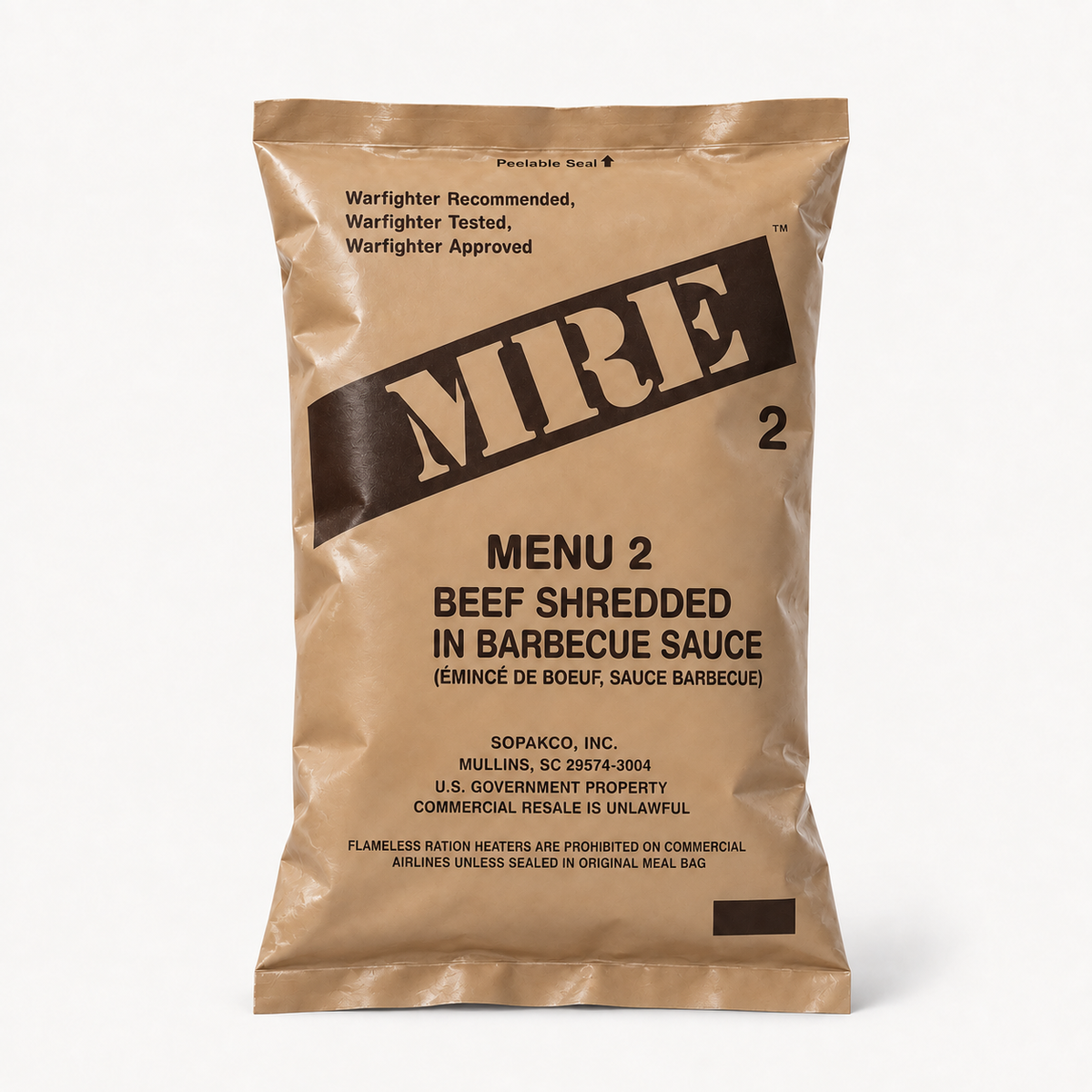 Menu 2: Beef Shredded in Barbecue Sauce